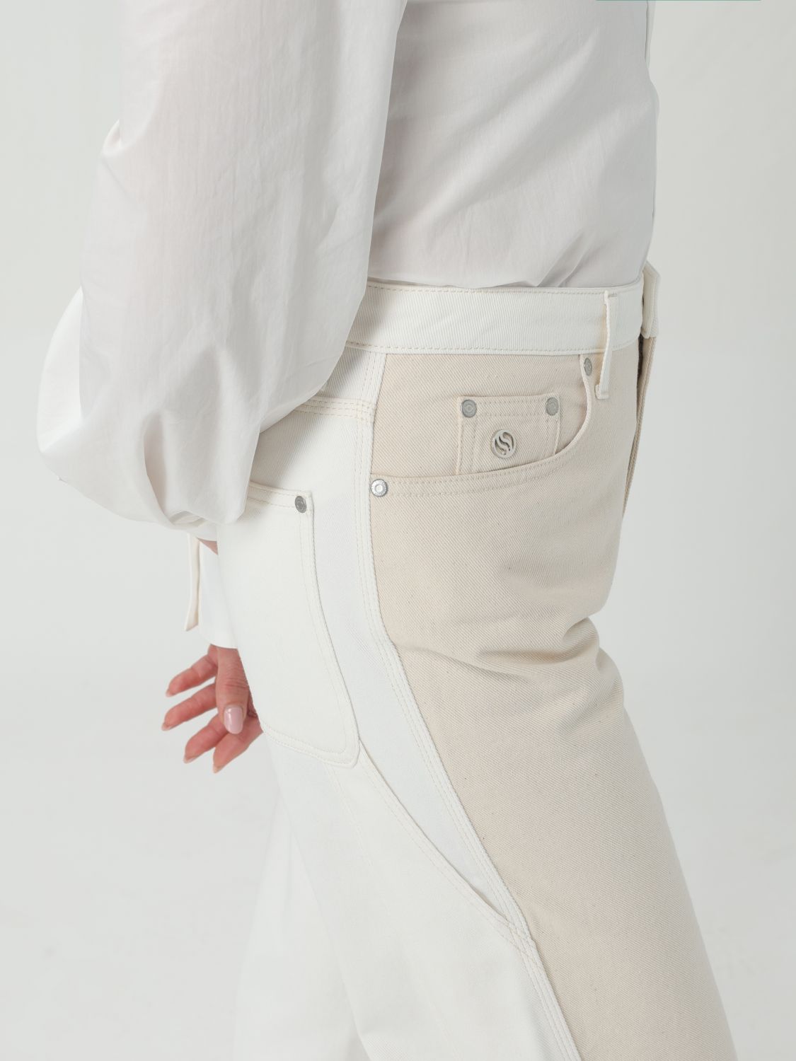Jeans Woman color White