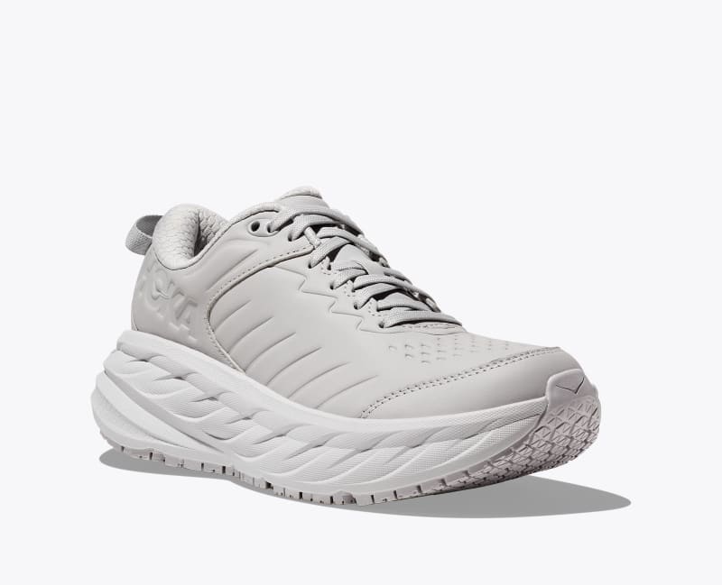 HOKA Women's Bondi SR Shoes in Harbor Mist/Lunar Rock