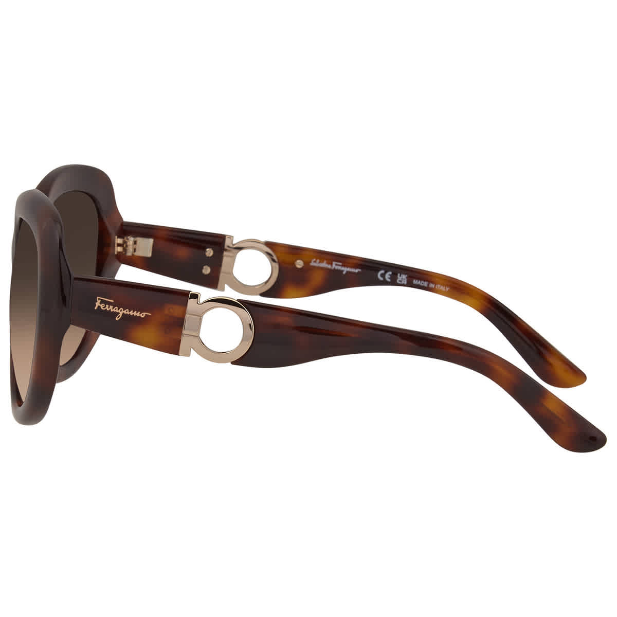 Salvatore Ferragamo Sunglasses SF727S  53[]20 Salvatore Ferragamo | Brown Oval Ladies Sunglasses SF727S  main image 2