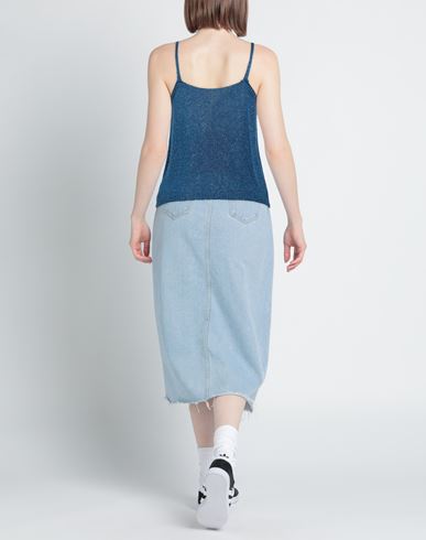 Woman Top Blue Size ONESIZE Viscose, Lurex