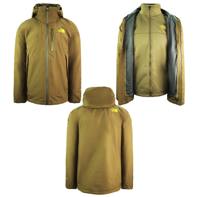 The North Face Snap Neck Triclimate Mens Brown Coat - Sma