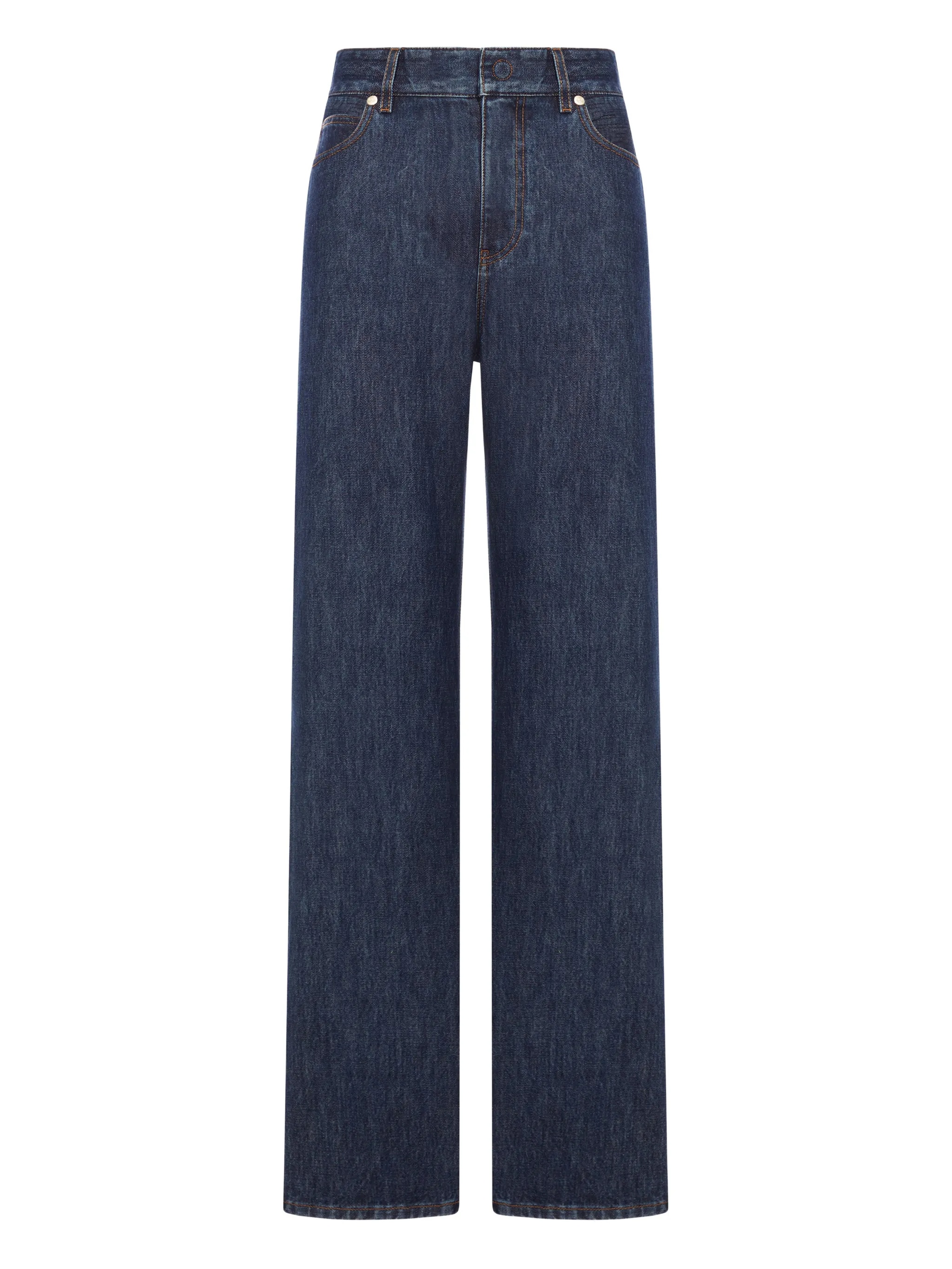 Jeans Ff Padded Denim Blue - Women