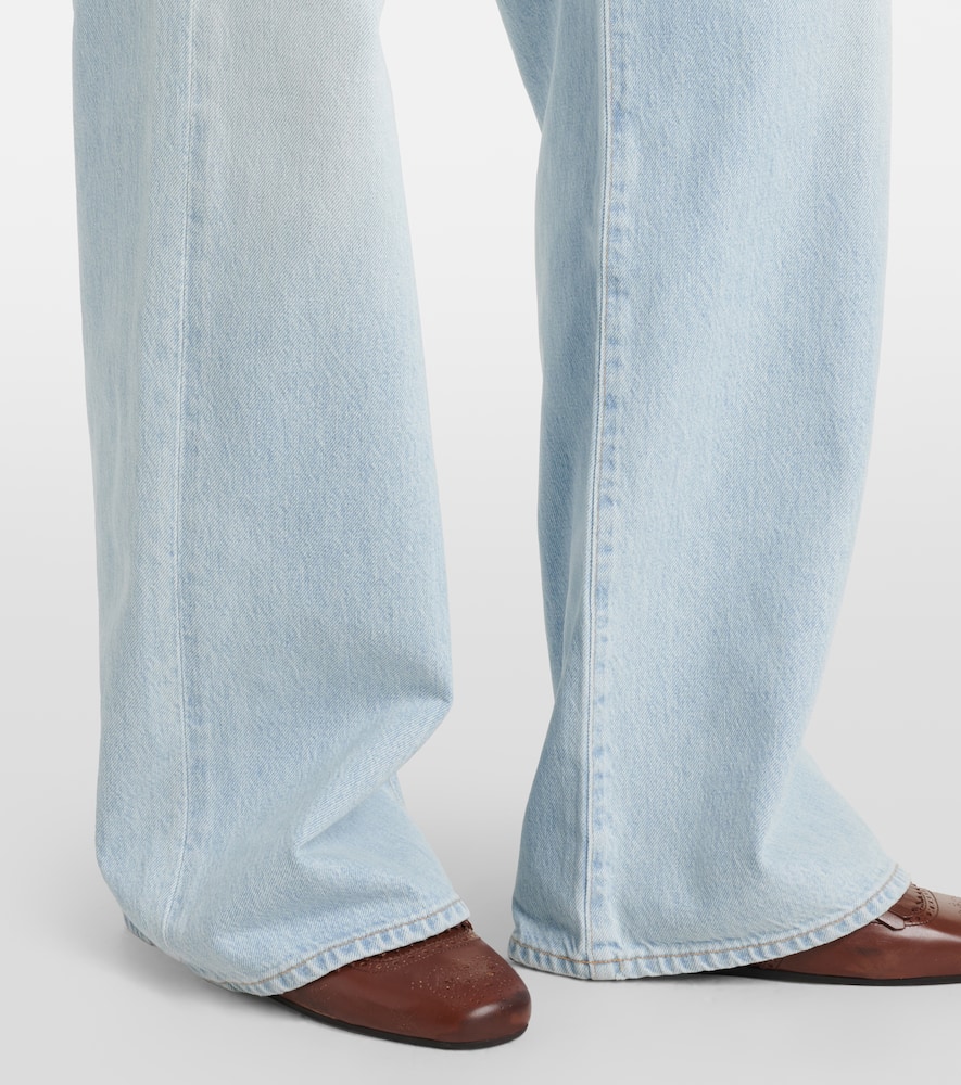 Shona high-rise wide-leg jeans