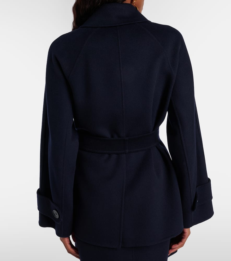 Louise belted double-breasted virgin wool jacket