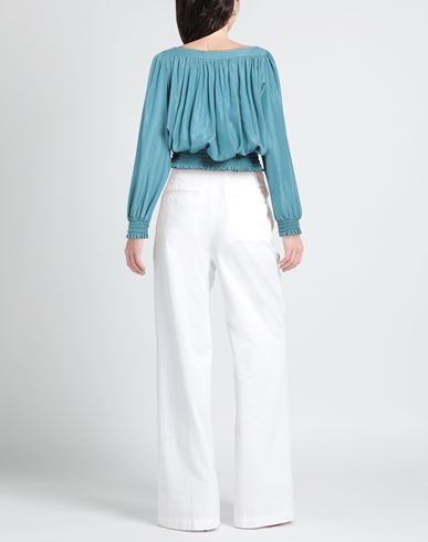 Woman Top Pastel blue Size 6 Acetate, Silk