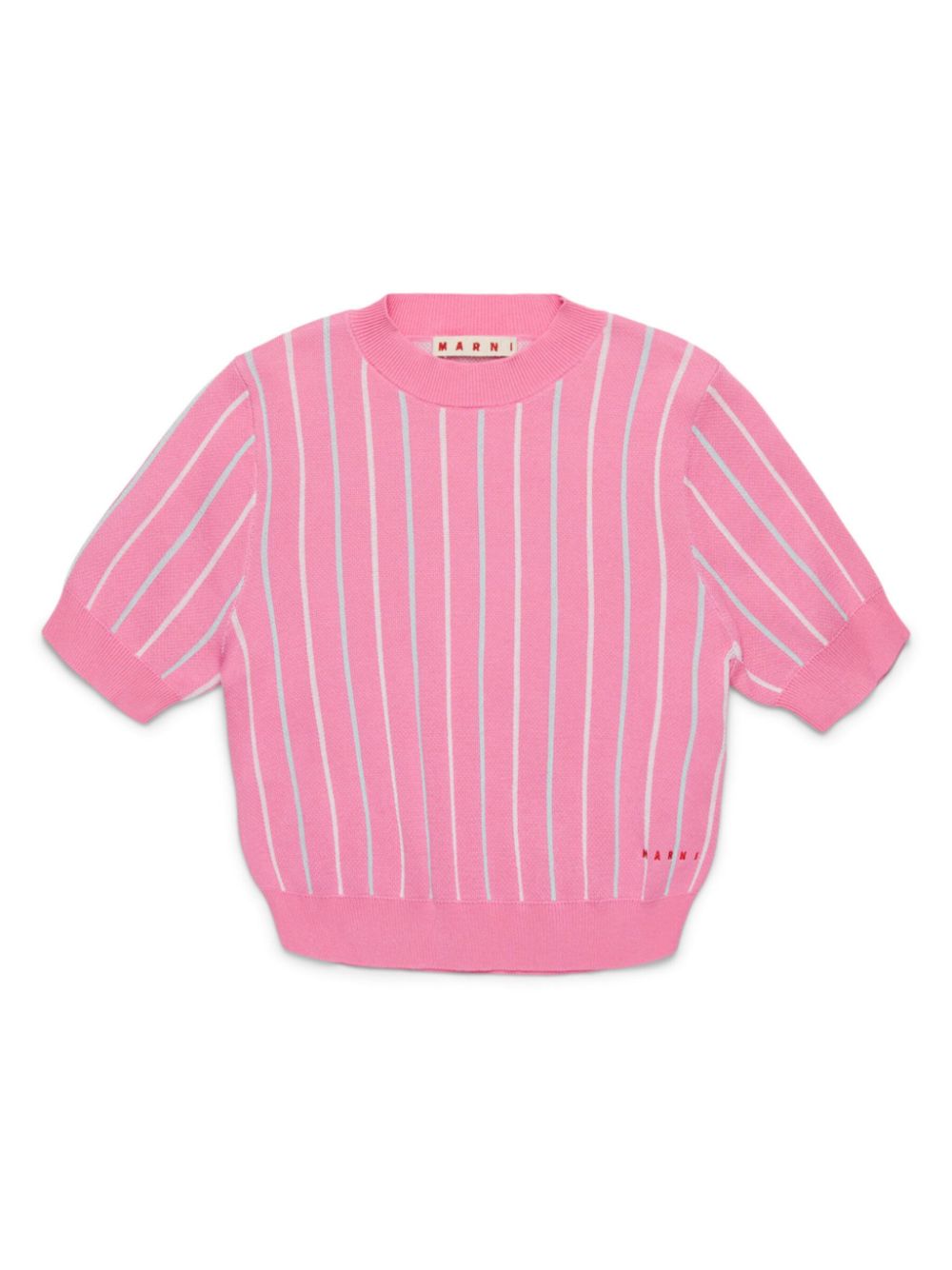 Striped knit top - Pink