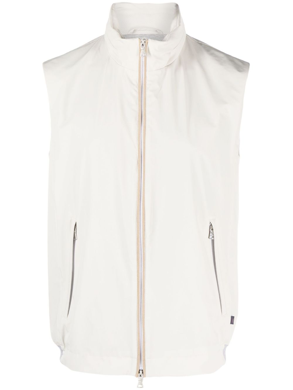 Save The Sea zip-up waistcoat - Neutrals