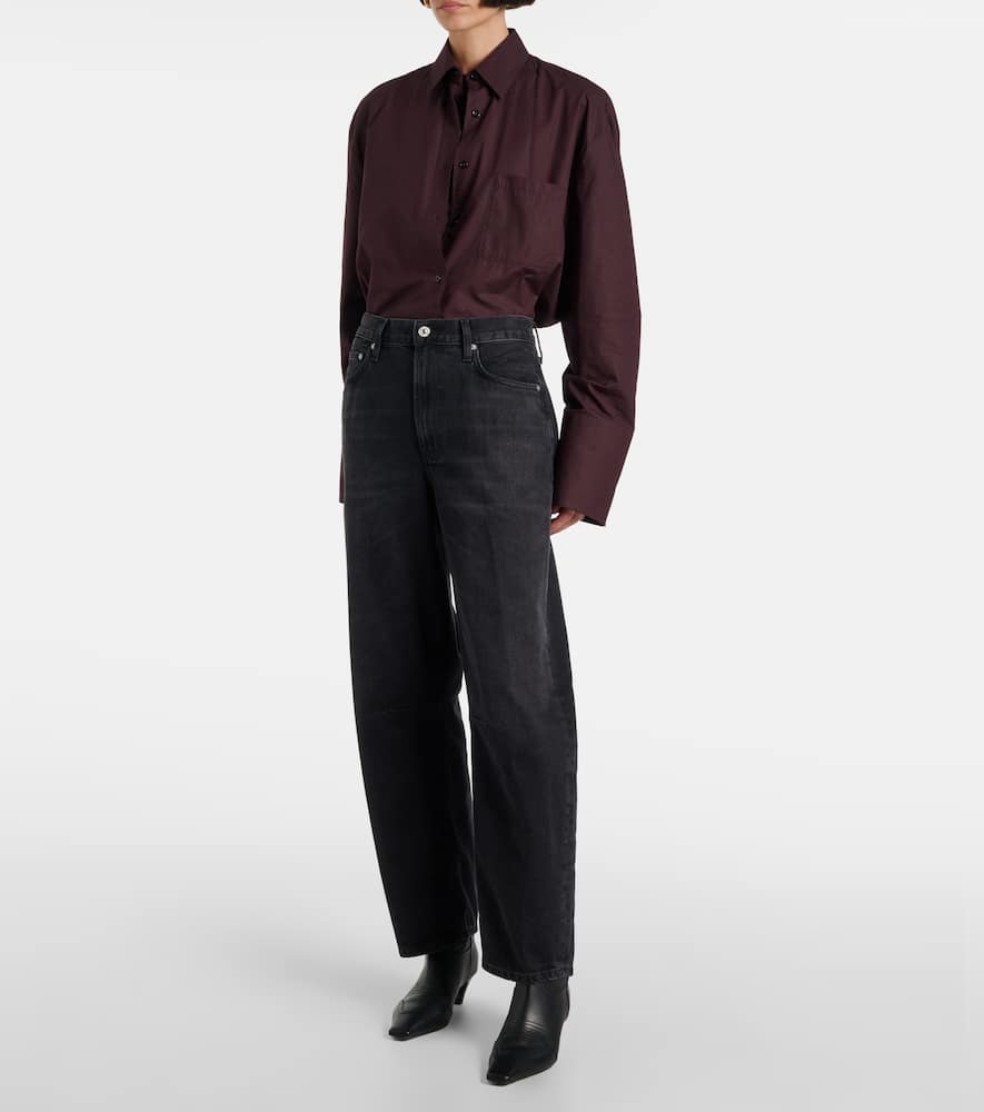 Miro high-rise wide-leg jeans