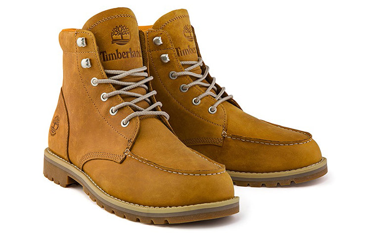 Redwood Falls Waterproof Moc-Toe Wide-Fit Boot 'Wheat Full-Grain'