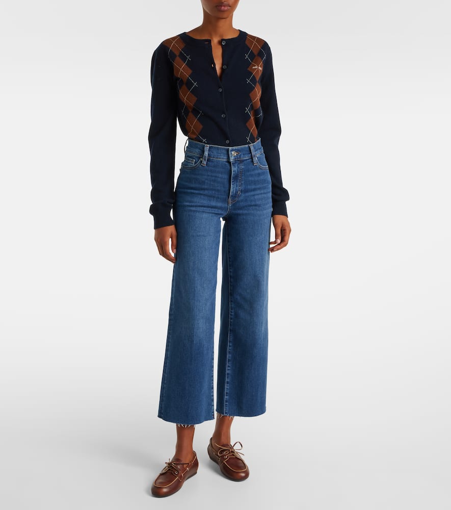 Le Slim Palazzo Crop wide-leg jeans