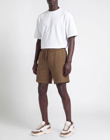 Man Shorts & Bermuda Shorts Brown Size XL Cotton