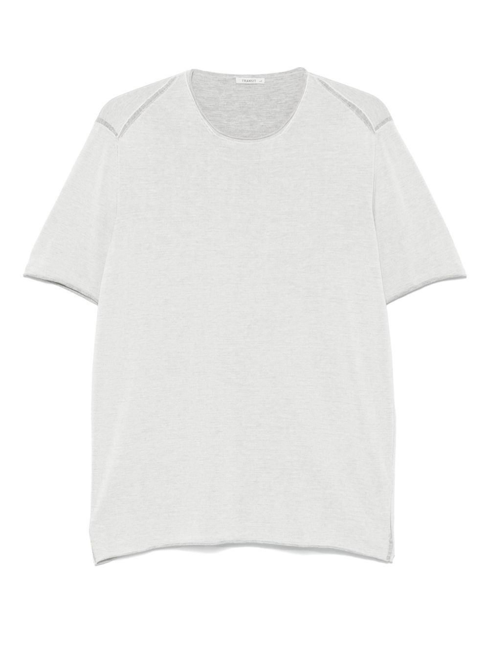 Crew-neck short-sleeve T-shirt - Grey