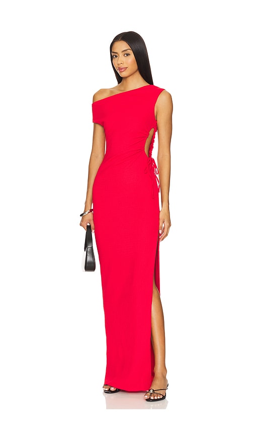Superdown Amber Maxi Dress in Red.  XS. Also in L, M, S
