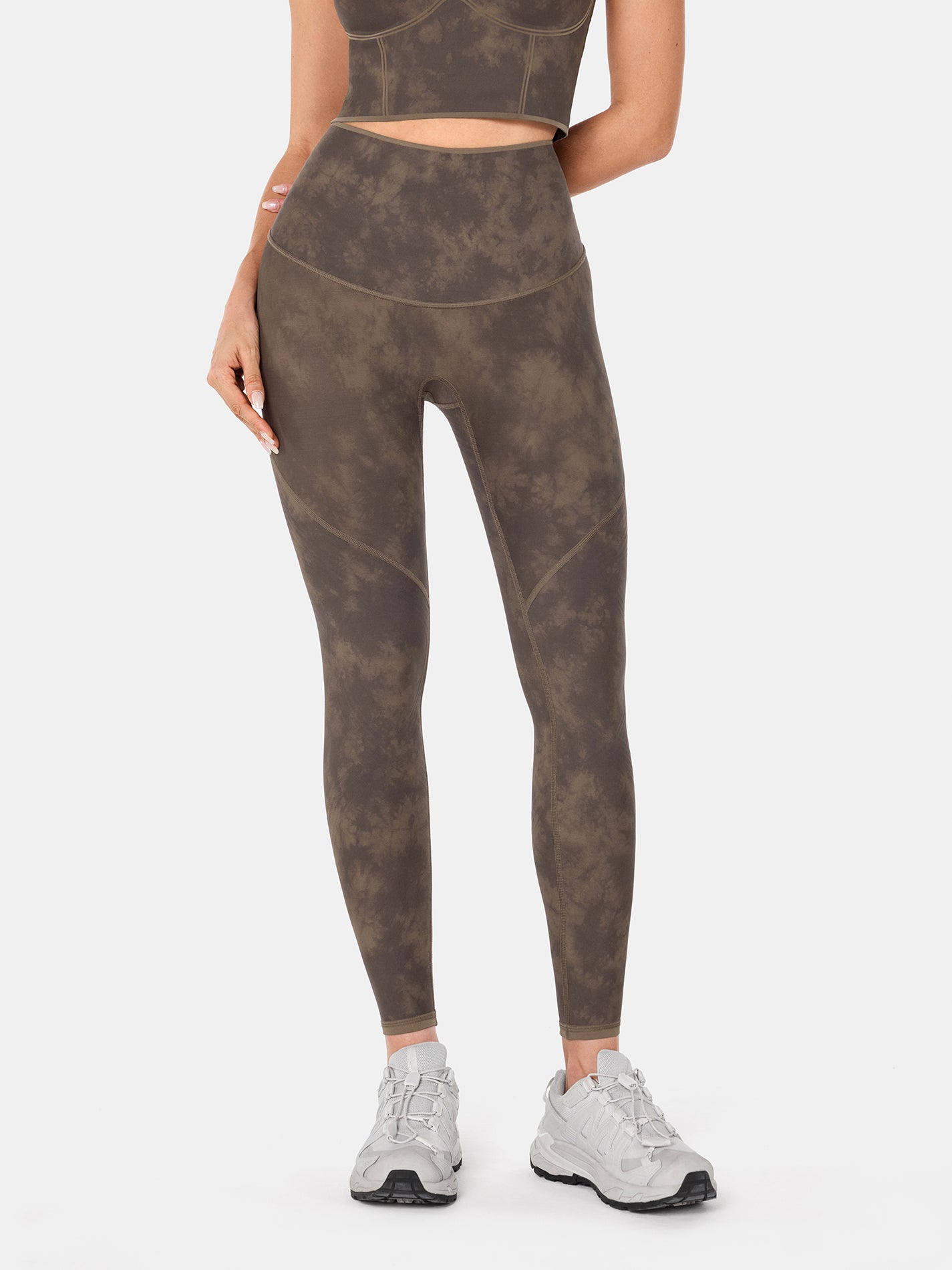 Body Sculpt Leggings 2.0 Reversible Wear - Earthy Mist Tie-Dye
