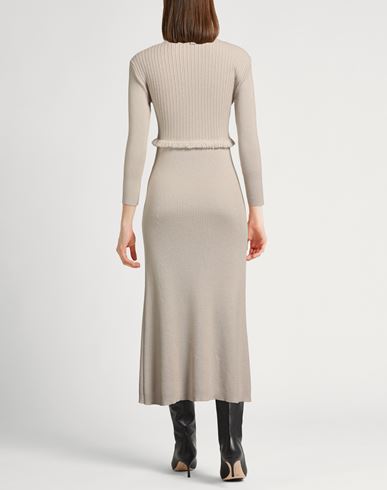 Woman Midi dress Light grey Size M Cashmere