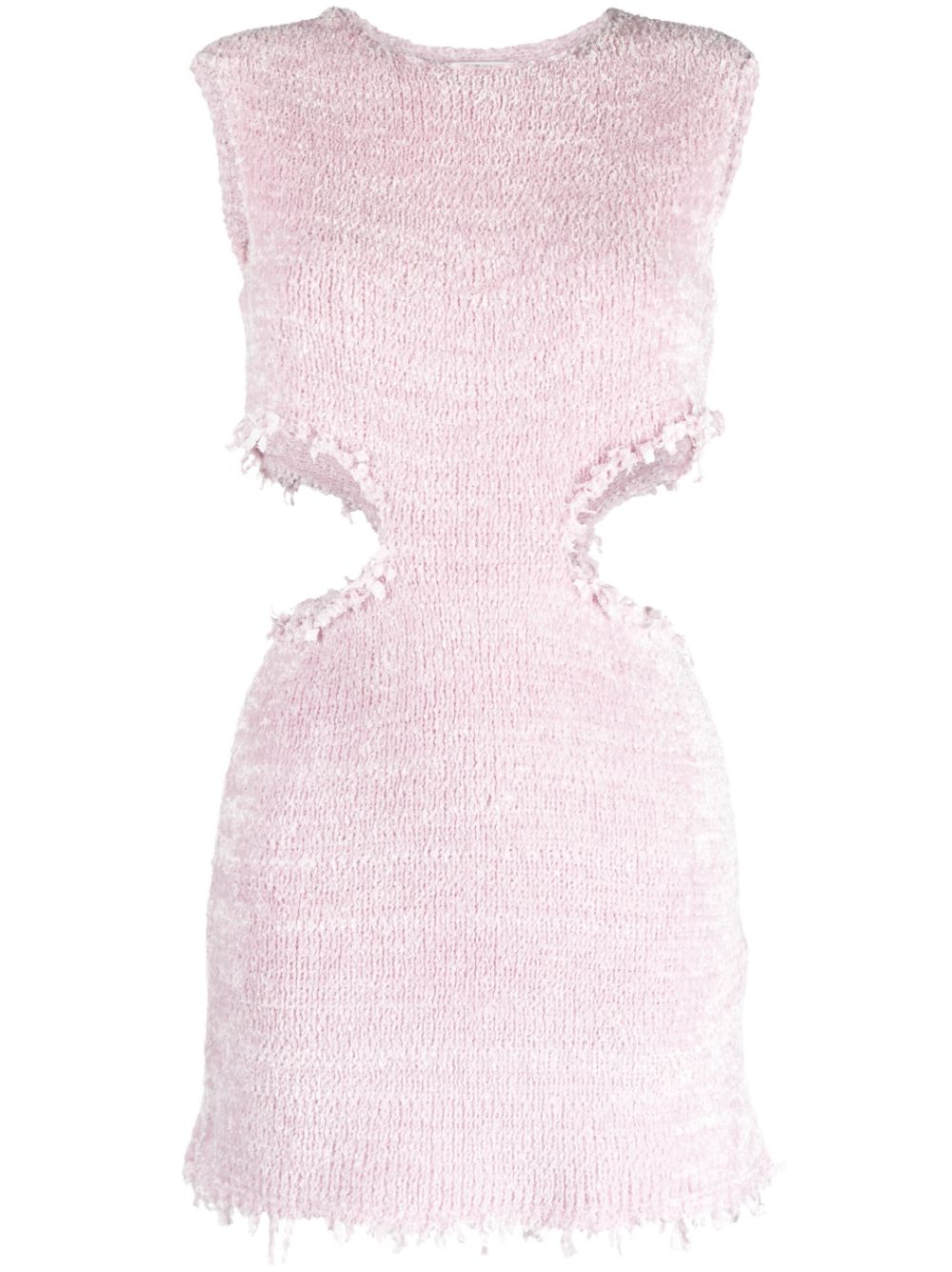 Cut-out knitted minidress - Purple