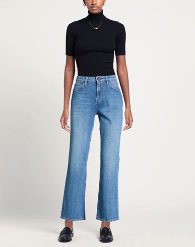 Woman Jeans Blue Size 24 Cotton, Elastomultiester, Elastane