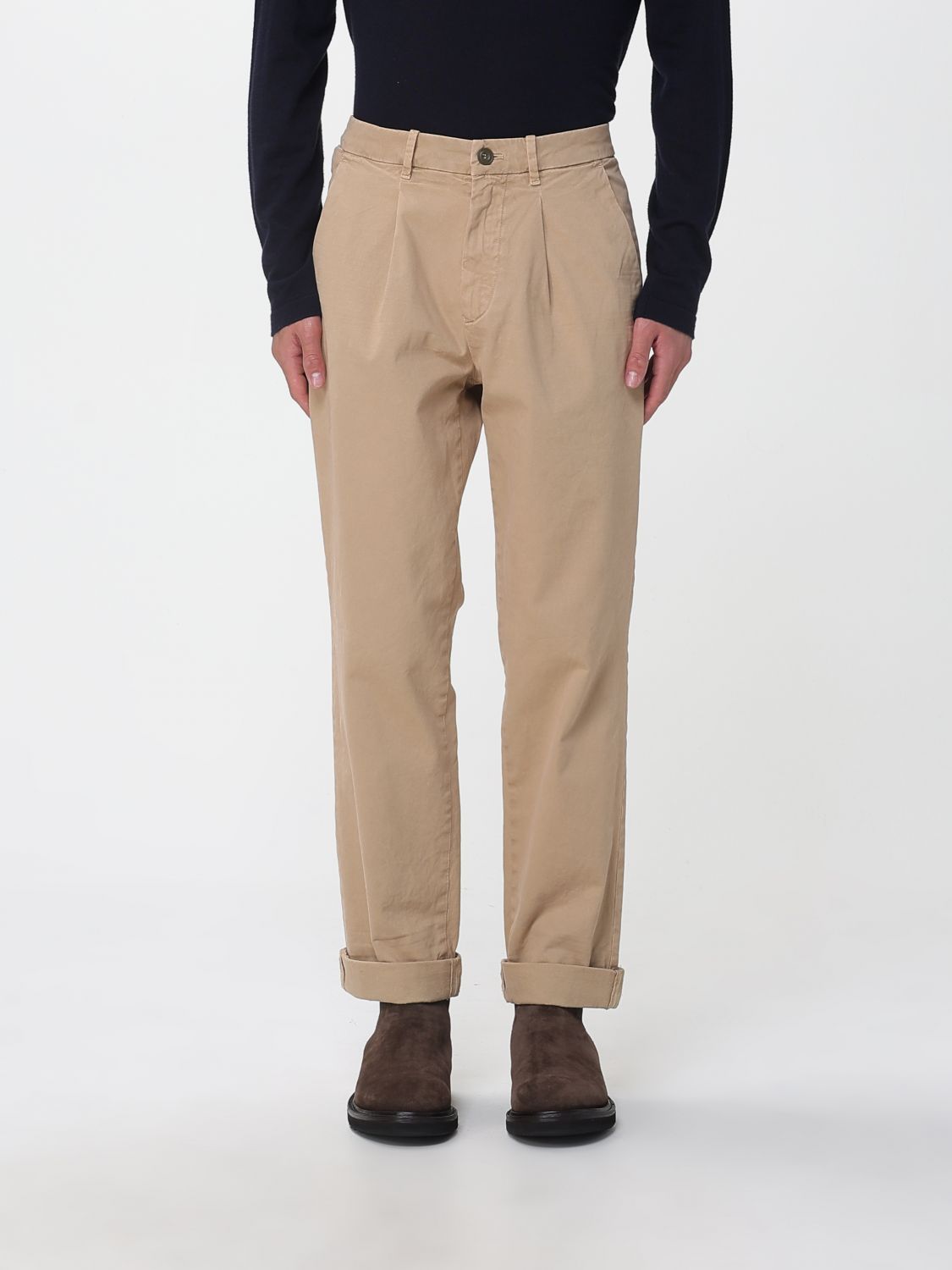 Pants Men color Cream