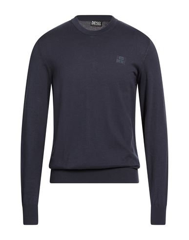 Man Sweater Midnight blue Size L Cotton
