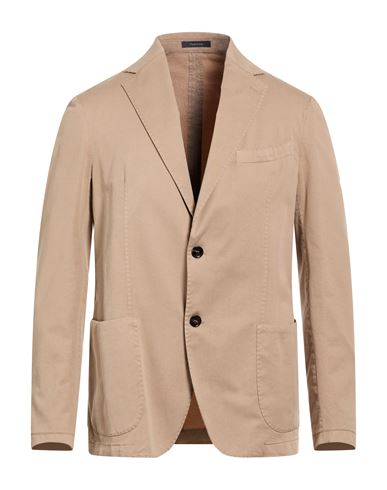 Man Blazer Sand Size 38 Cotton, Lyocell, Elastane