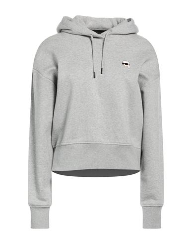 Woman Sweatshirt Grey Size M Organic cotton, Recycled polyester