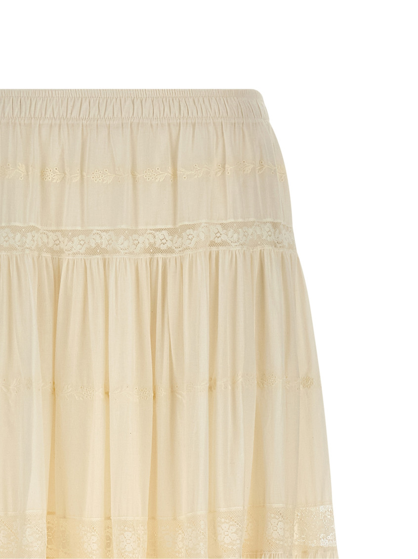 Lace Insert Skirt