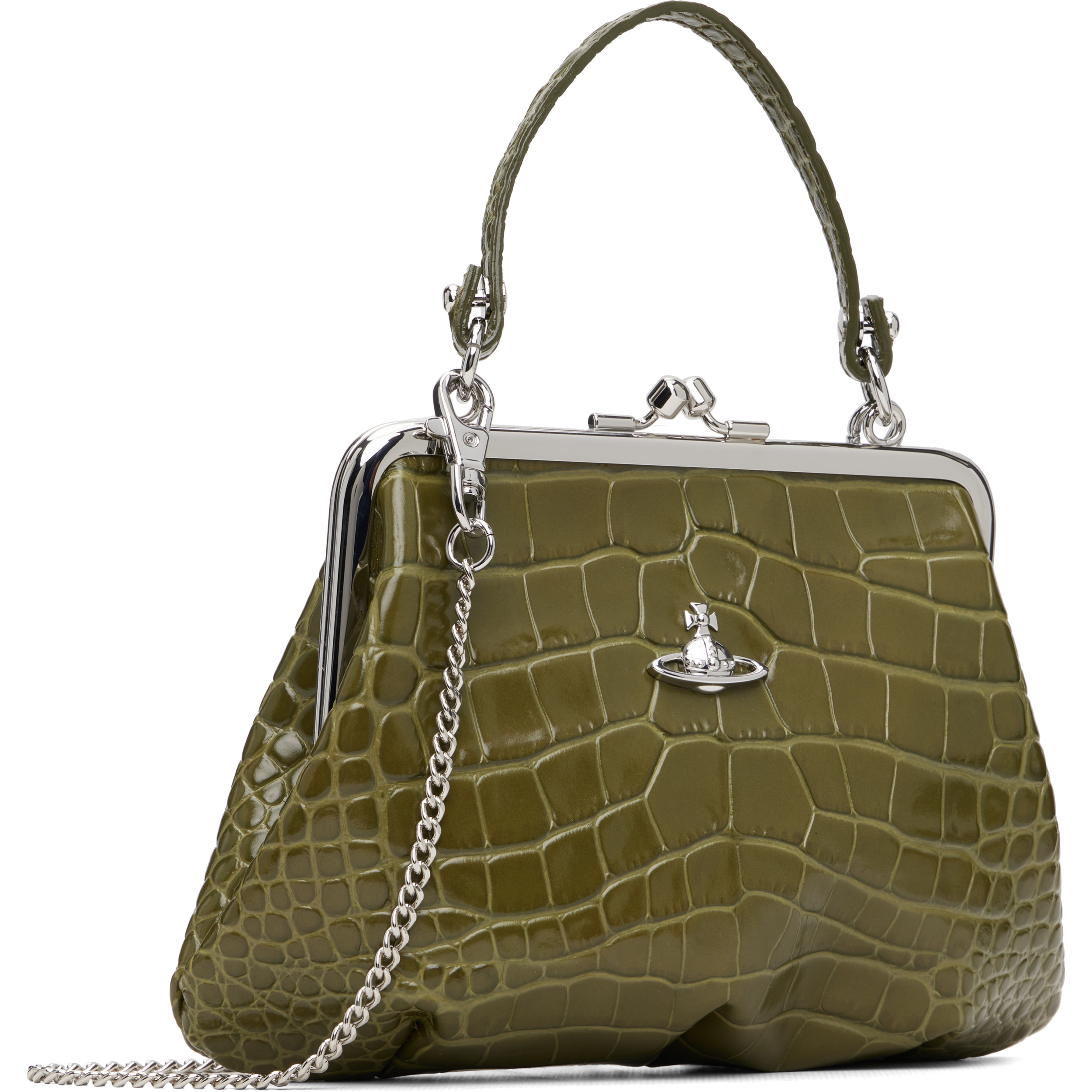 Khaki Granny Frame Bag