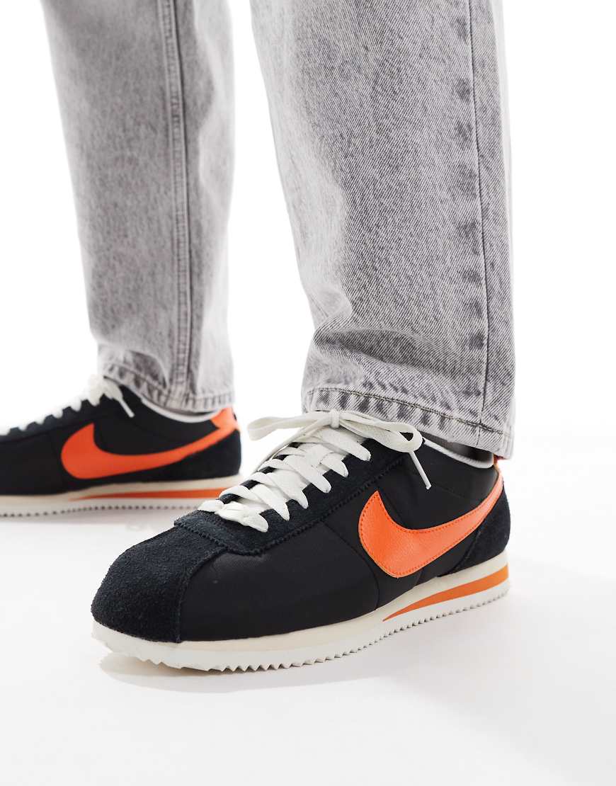 Cortez sneakers in black and orange