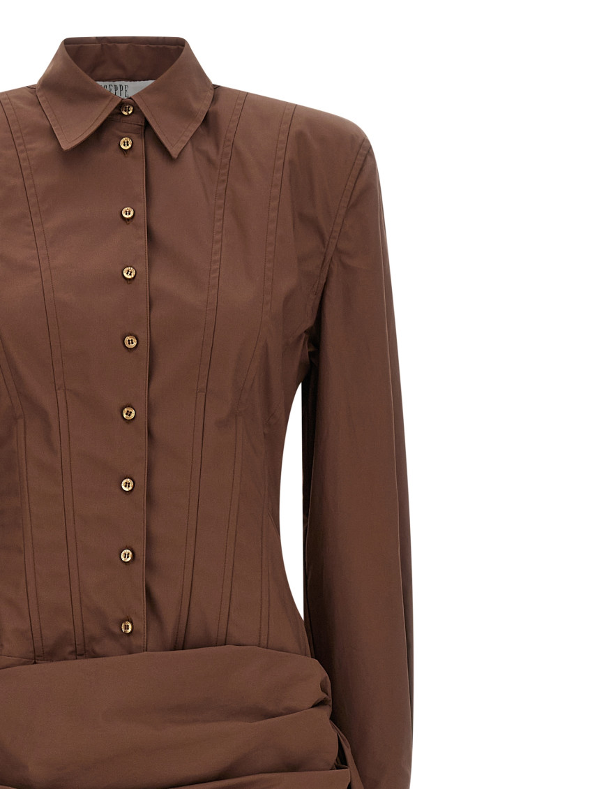 Chemisier Dress Dresses Brown