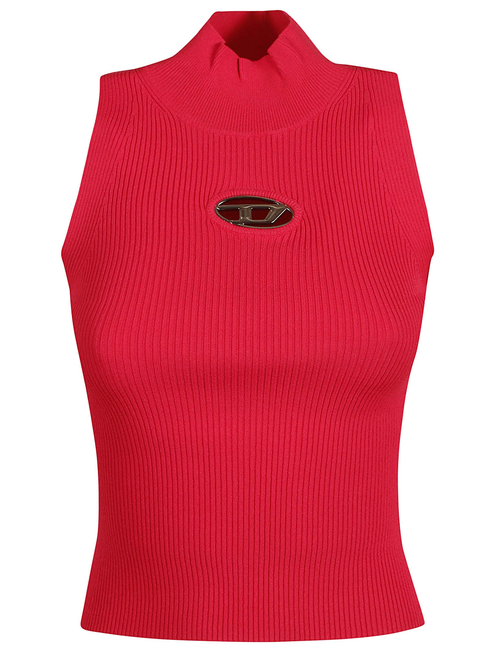 Logo Ribbed Tank Top