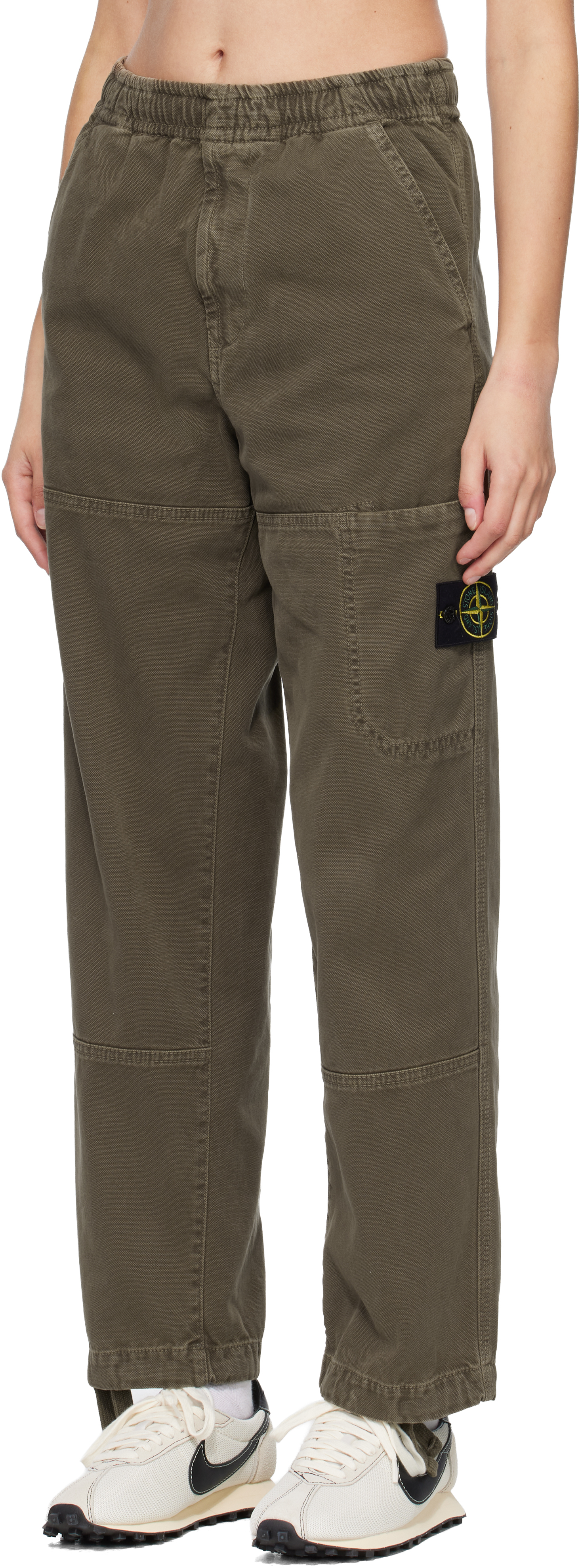 Brown 3100005 Organic Panama Cotton Old Effect Trousers