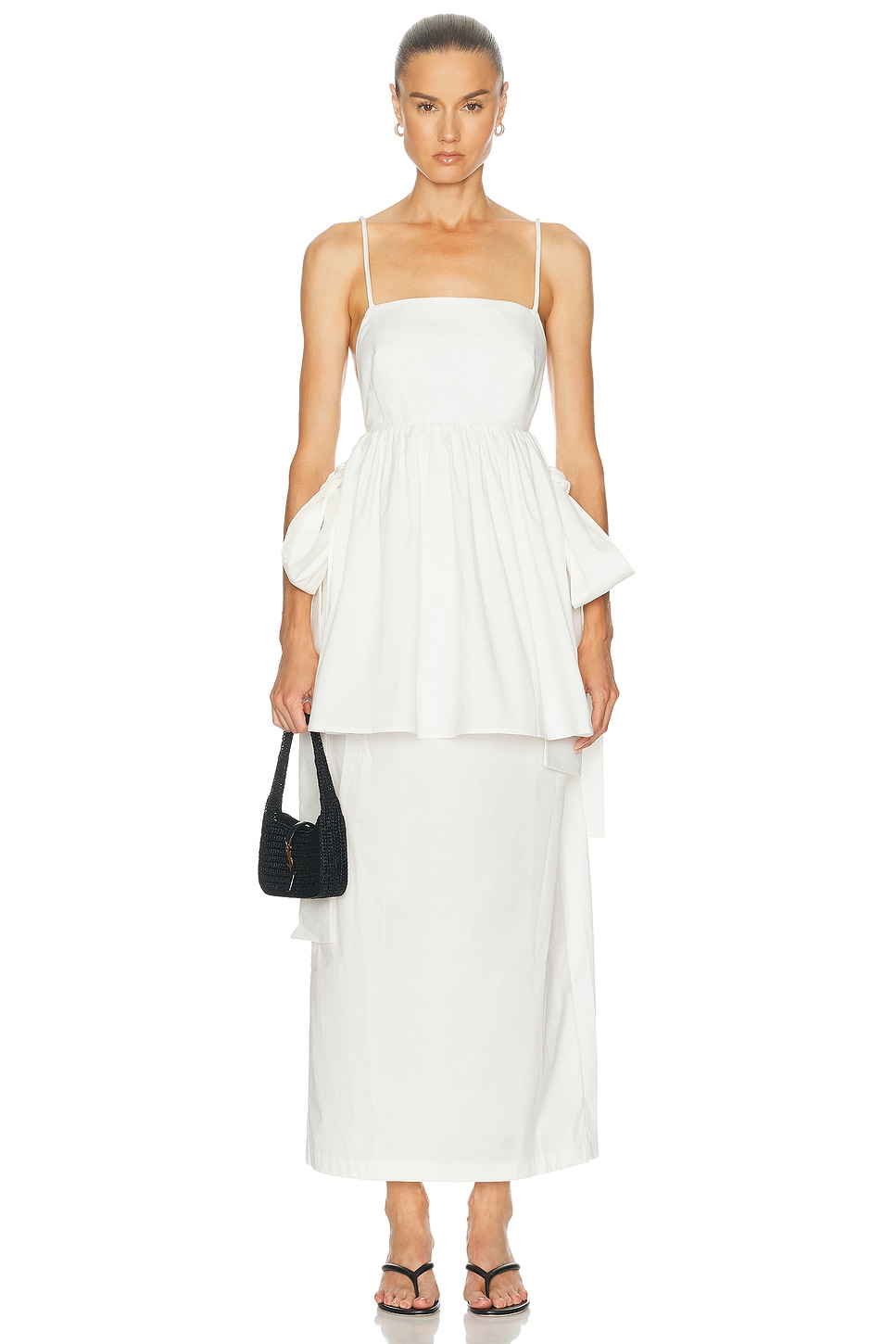 ADRIANA DEGREAS KLEID in Grauweiß - White. M also in L