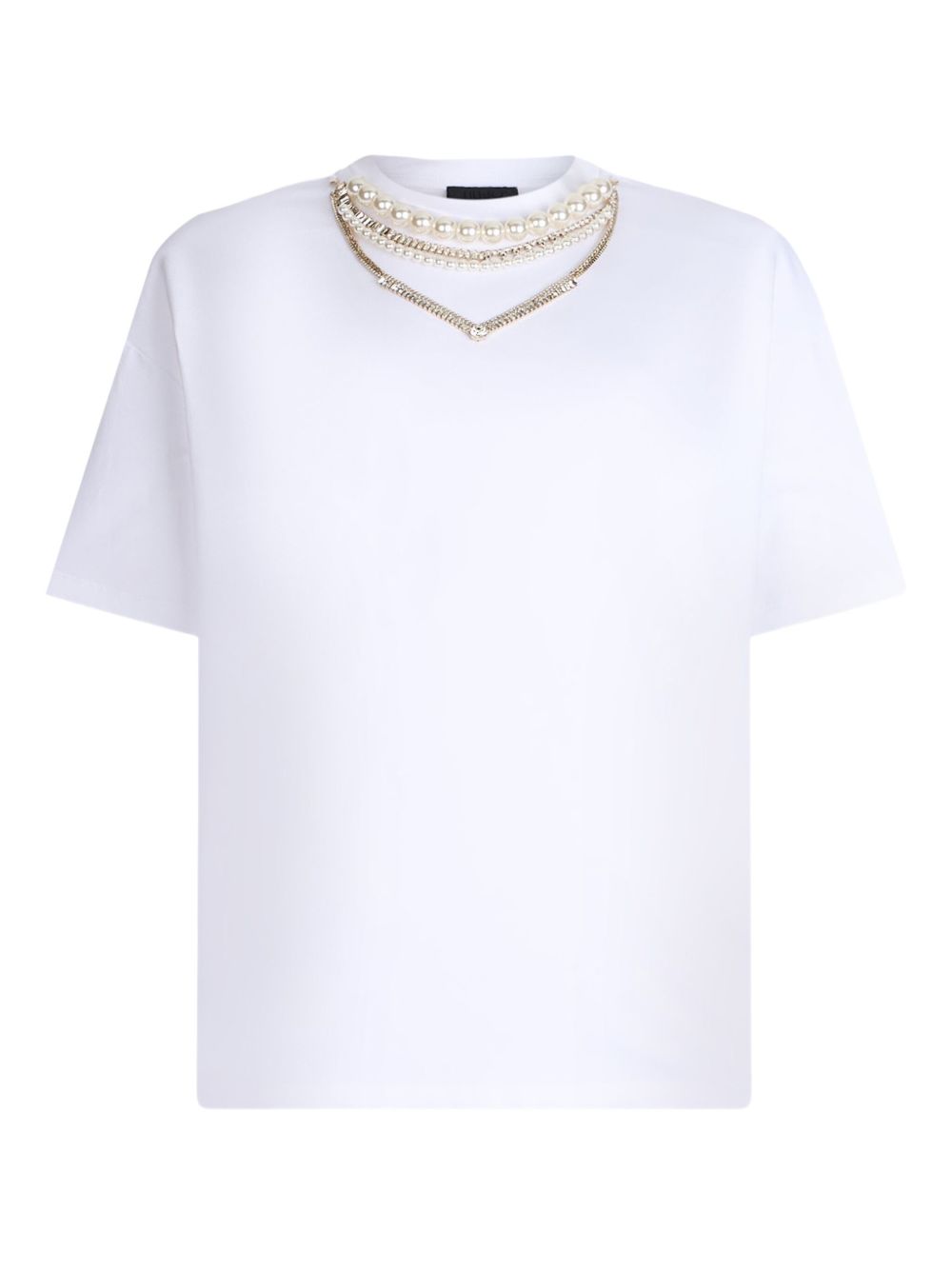 Rhinestone-embellished T-shirt - White