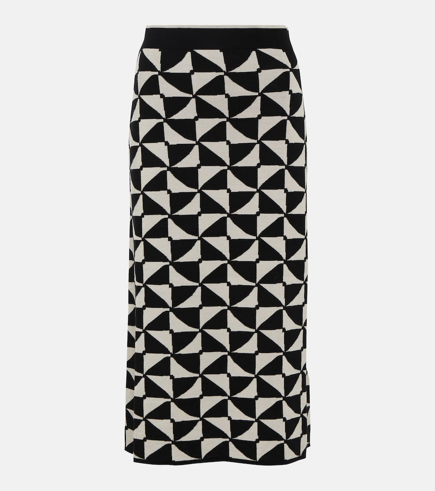 'S Max Mara Enza high-rise wool midi skirt