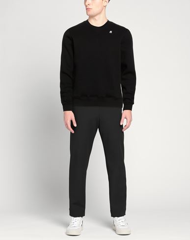Man Sweatshirt Black Size XL Polyester, Elastane
