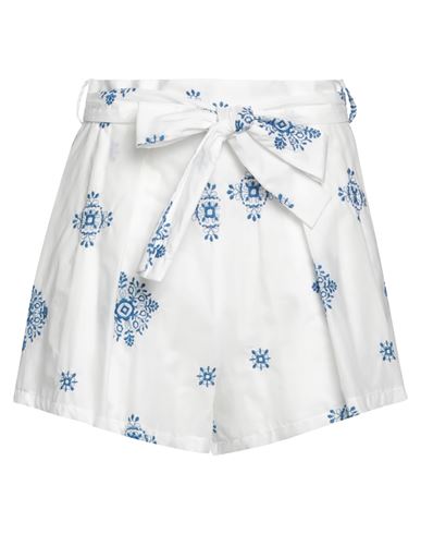 Lavi Woman Shorts & Bermuda Shorts White Size M Cotton, Polyester