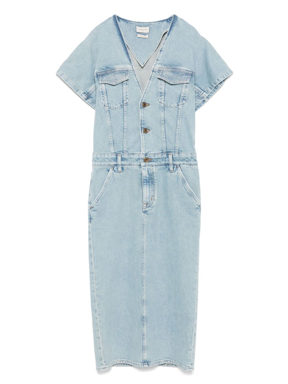 Denim midi dress - Blue
