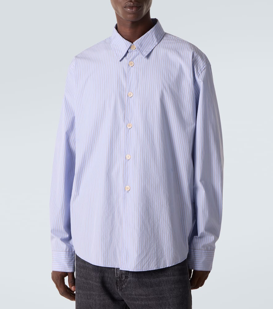 Beyond striped cotton poplin shirt