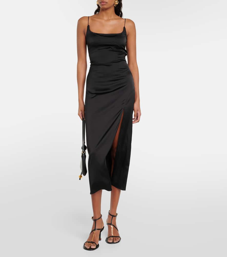 La Robe Notte satin midi dress