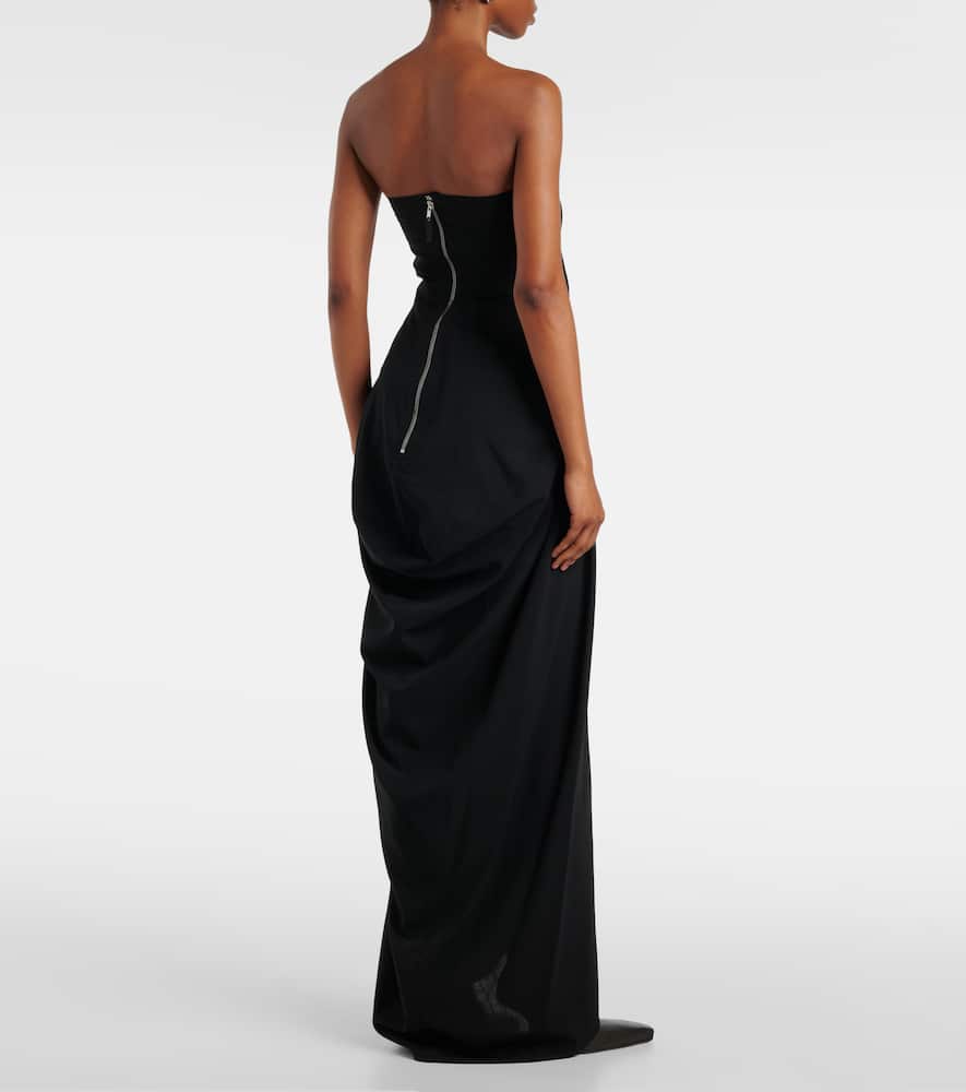 Amphora Prong wool grain de poudre gown