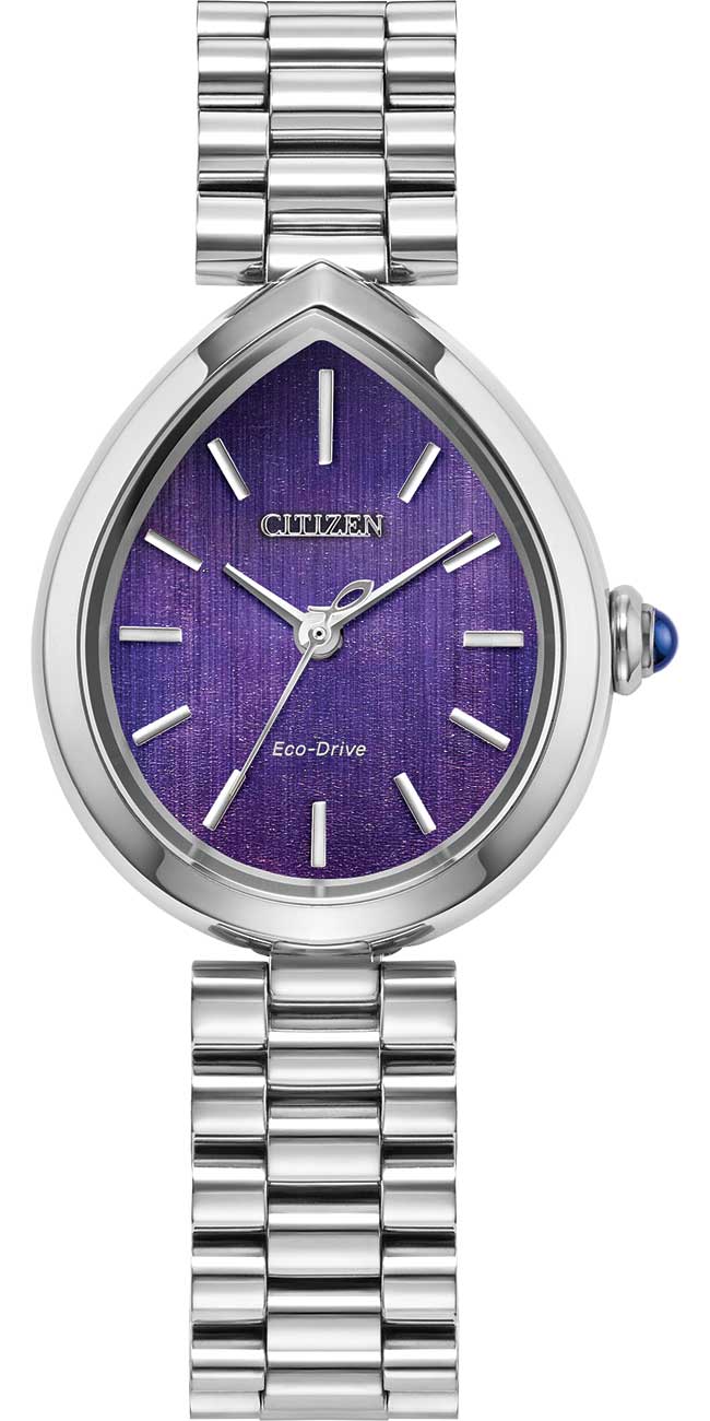L Rainell Watch 26mm x 31mm with Purple Dial