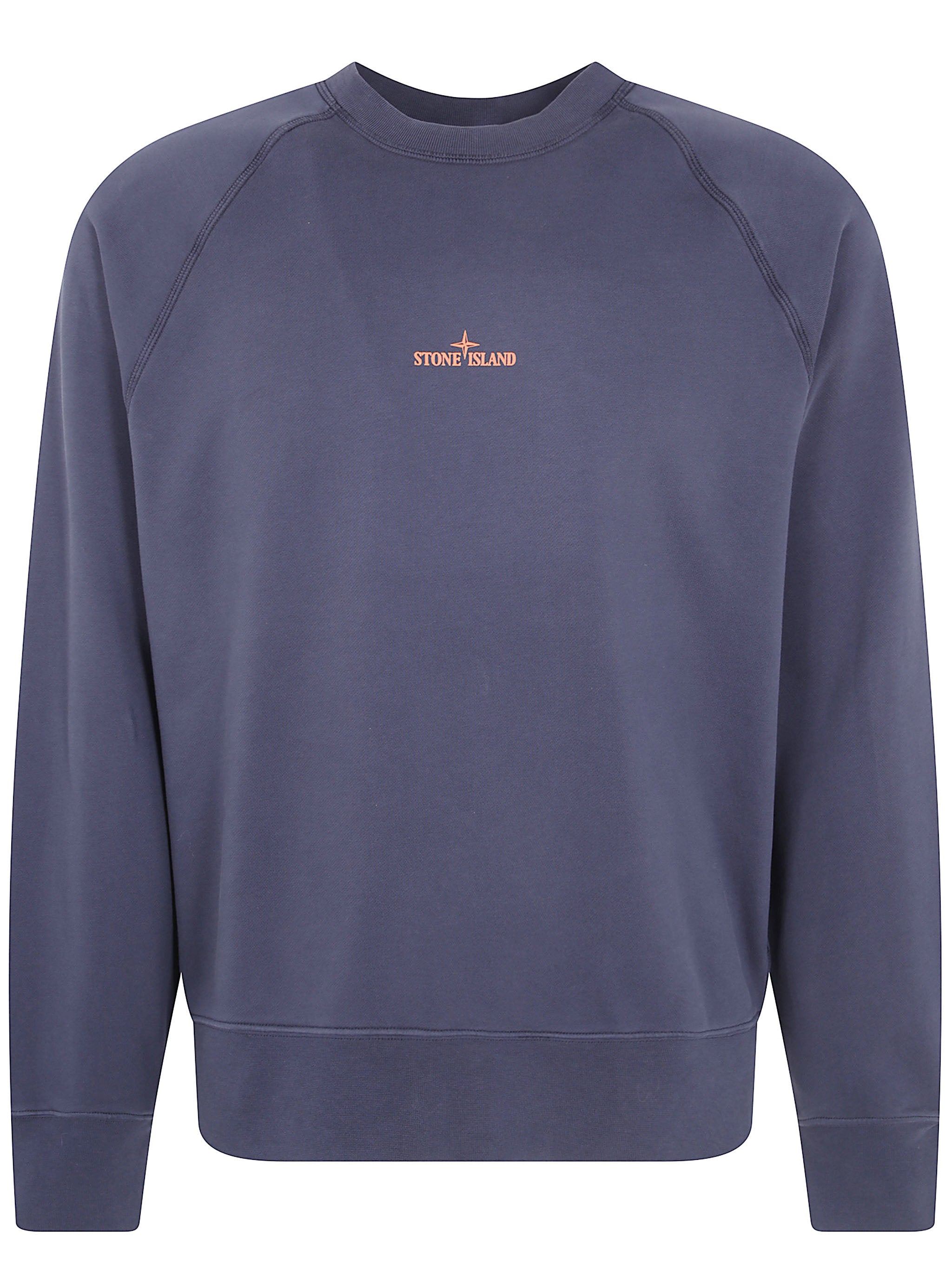 Compass Logo-Print Oversized Fleece Sweater