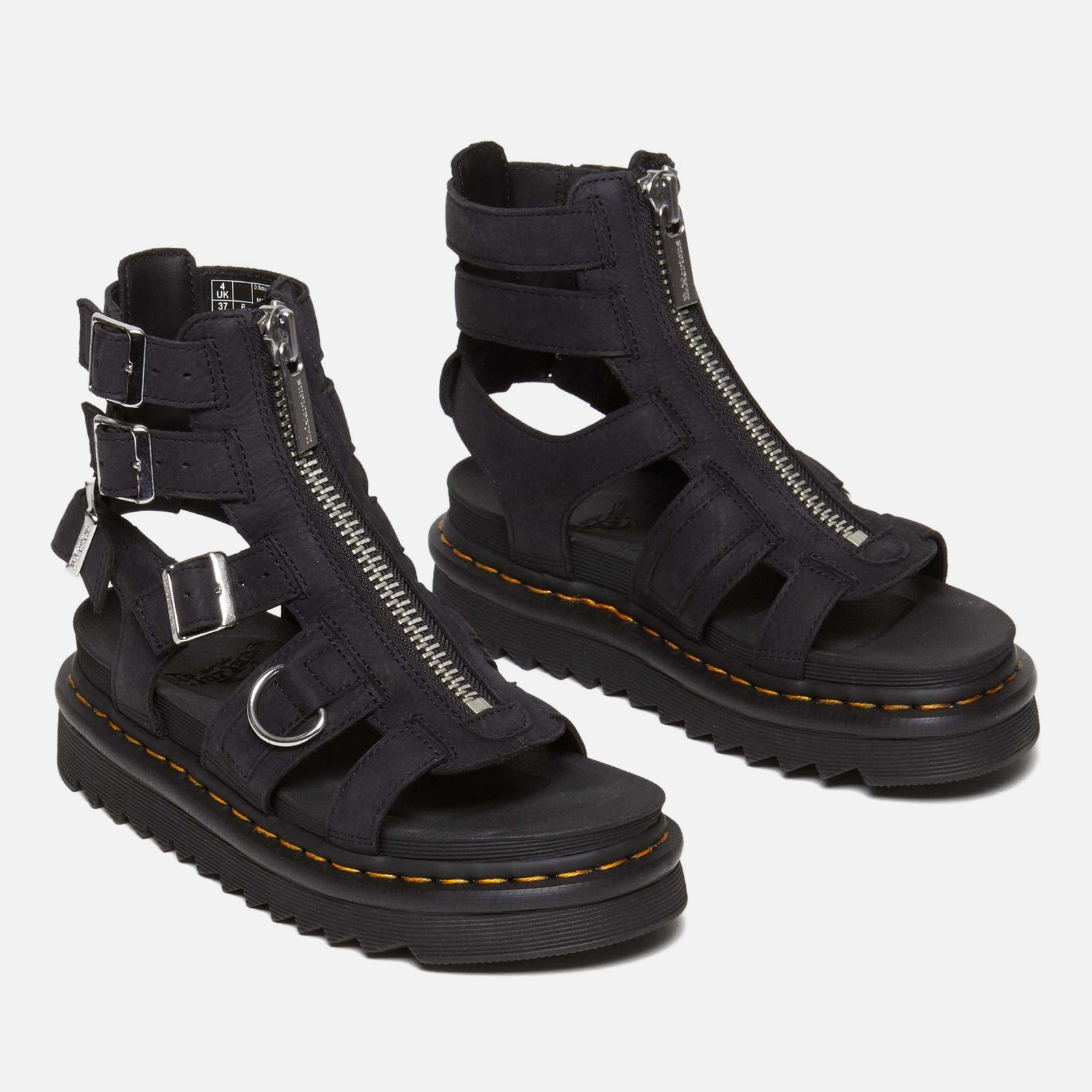 Dr. Martens Women's Olson Leather Gladiator Sandals - UK 3