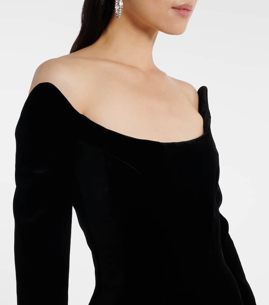 Re/edit Les Méduses velvet corset gown