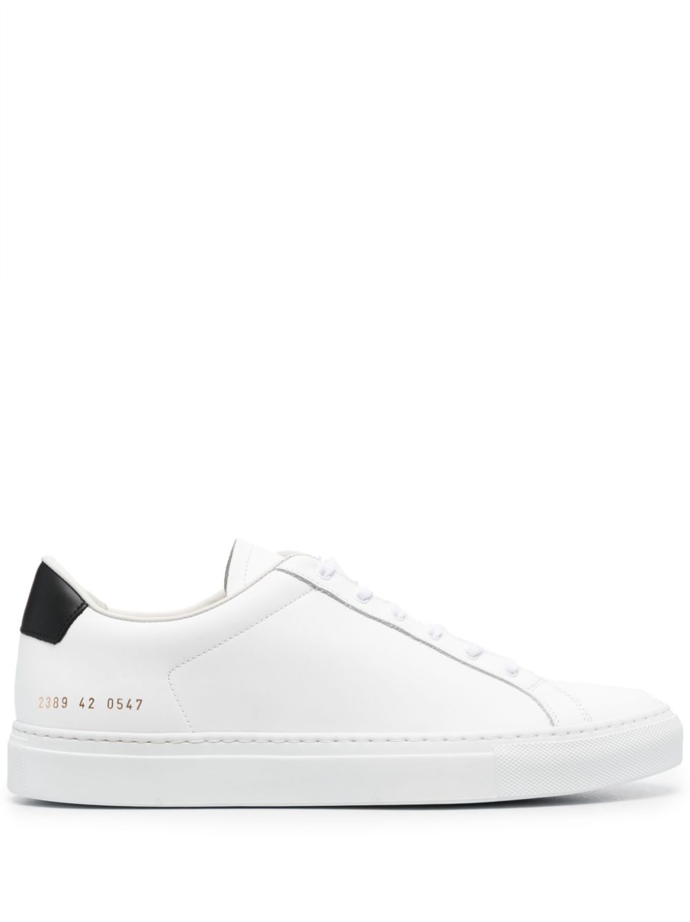 Retro leather sneakers - White