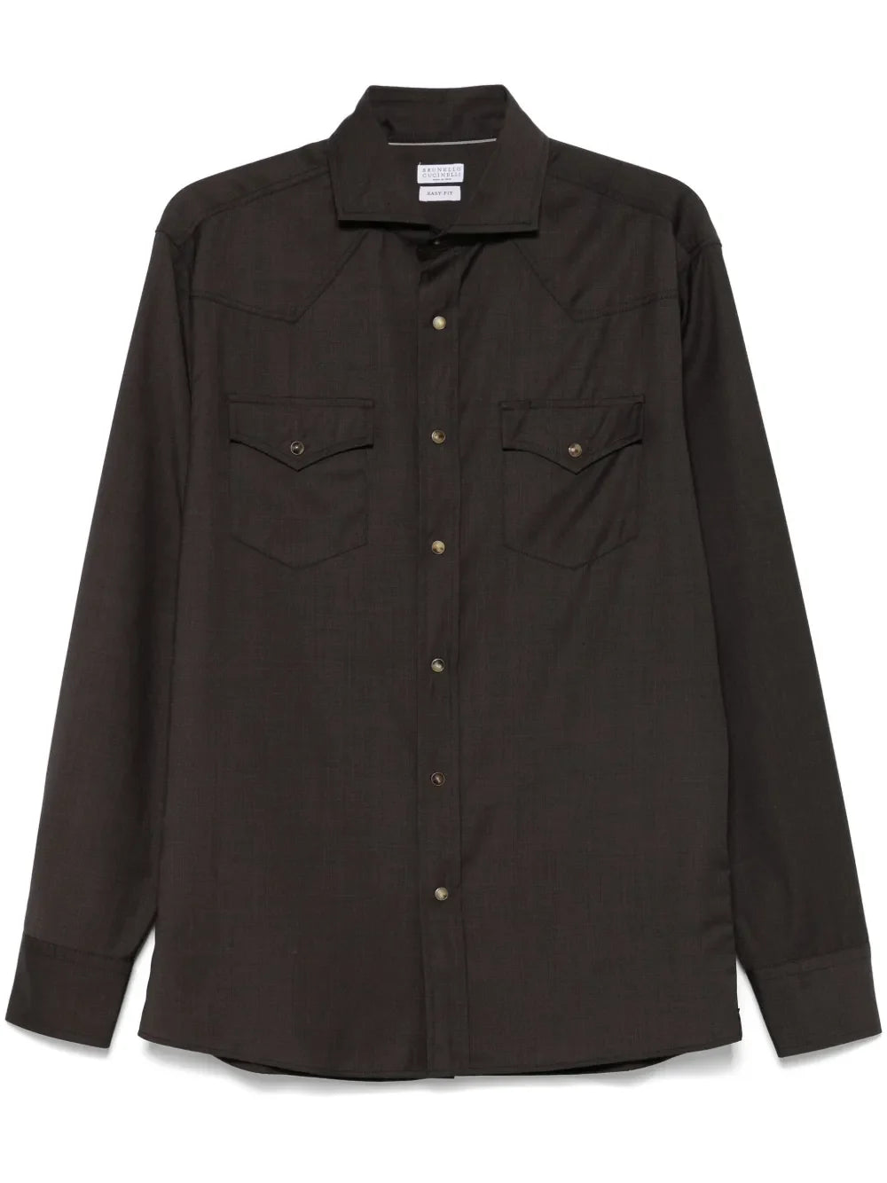 Virgin Wool Shirt — Black