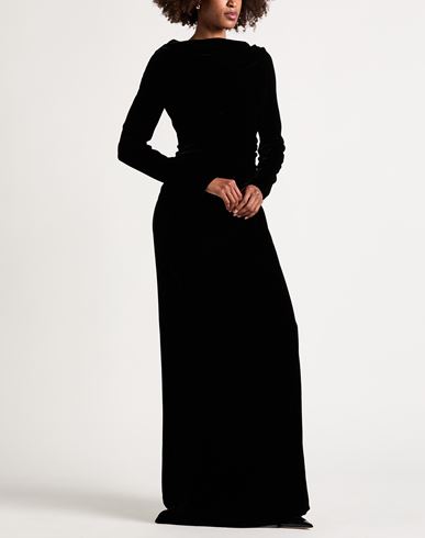 Woman Maxi dress Black Size 2 Viscose, Cupro, Acetate, Silk