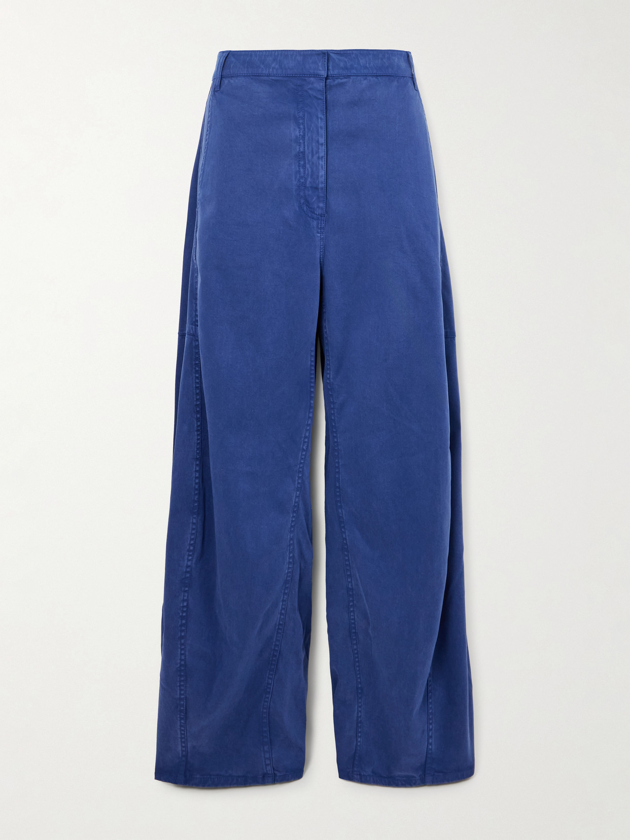 Sid Tencel Lyocell-blend Wide-leg Pants - Blue
