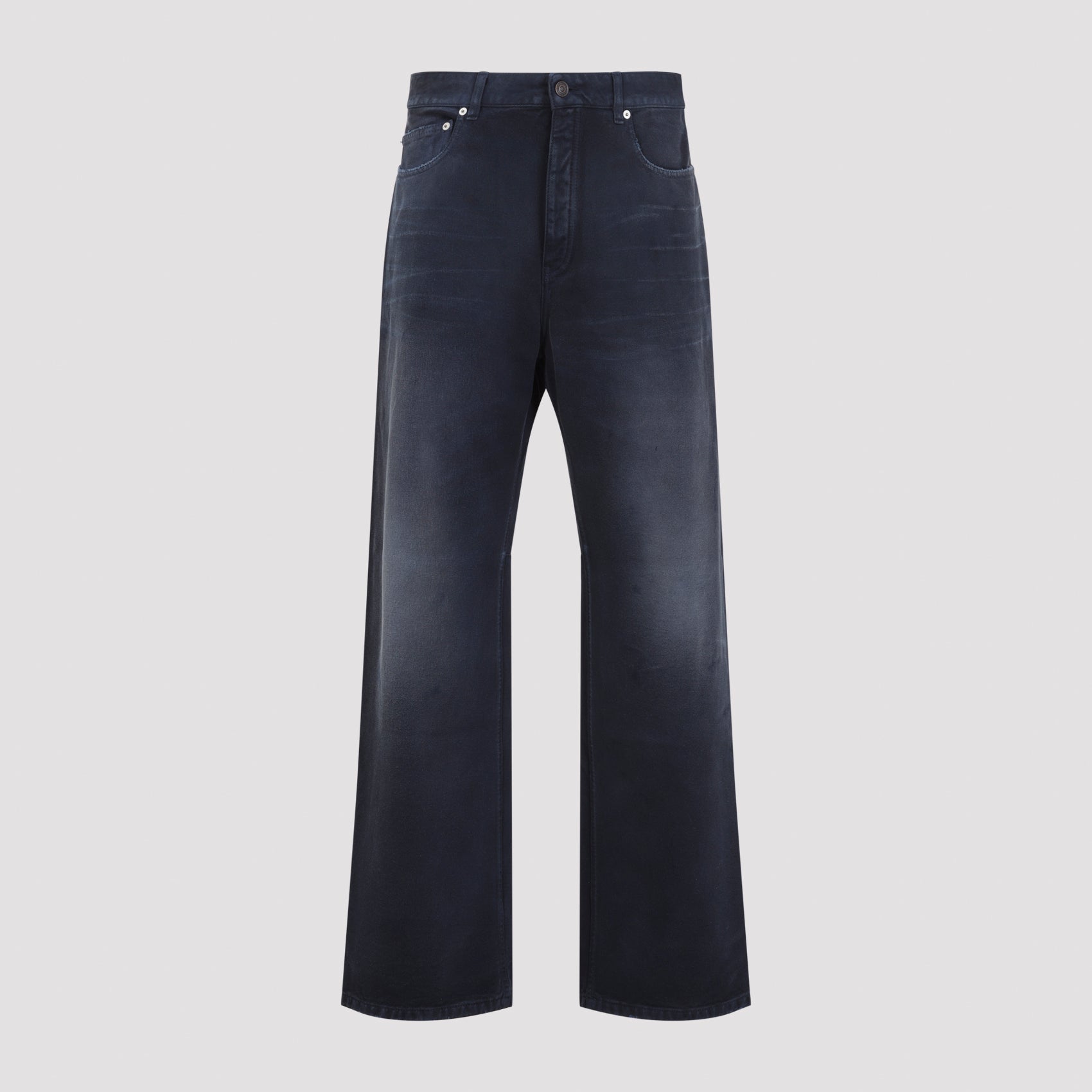 Curved Knee Cotton Pants