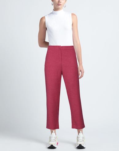 Woman Pants Garnet Size 6 Viscose, Wool, Polyester, Elastane